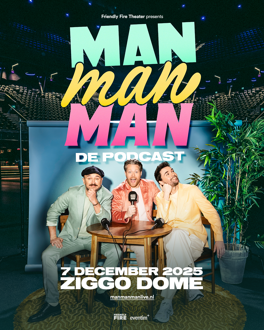 Man man man, de podcast in Ziggo Dome